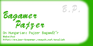 bagamer pajzer business card